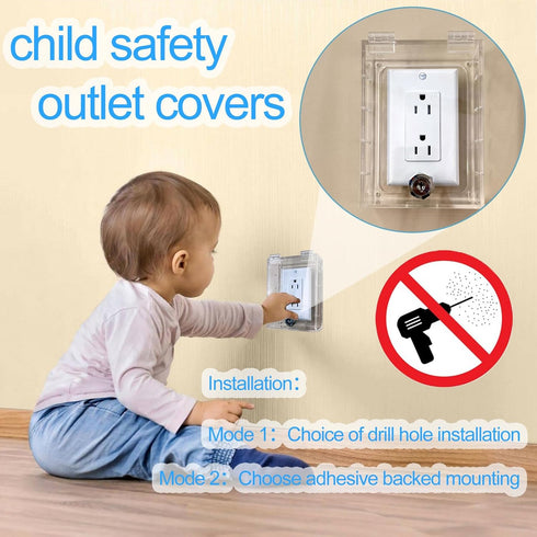 Smart Home Switch Cover, Baby Proof Light Outlet Covers, Child Safety Switch Plate Guard, Fits All Outlet