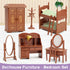 Dollhouse Furniture Set for Kids - Miniature Doll House Accessories for Pretend Play for Boys & Girls