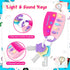 Skylety Musical Smart Remote Key Toy, Fun Fake Car Keys with Sound and Lights for Travel Play (Pink)