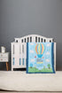 CribMATE 3 PCs Blue Elephant Hot-Air-Balloon Nursery Crib Bedding Set 1 Quilt +1
