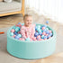Light Blue Memory Foam Round Ball Pit for Toddlers (Balls Not Included)