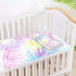 SyXIOP 28" 52" Colorful Dreamy Tropical Plants Cooling Baby Waterproof Crib Mattress Cover x Washable Crib Padding