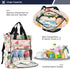 SPRIPORT Backpack Backpack Pineapple Ice Cream Pink Pattern Diaper Bag for Baby Boys Girls Multifunction Baby