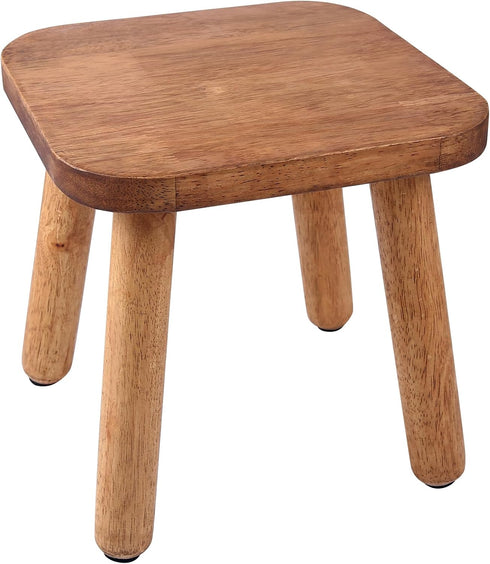 11.7 Inch Wooden Step Stool, Bathroom Stool for Adults, Step Stool for