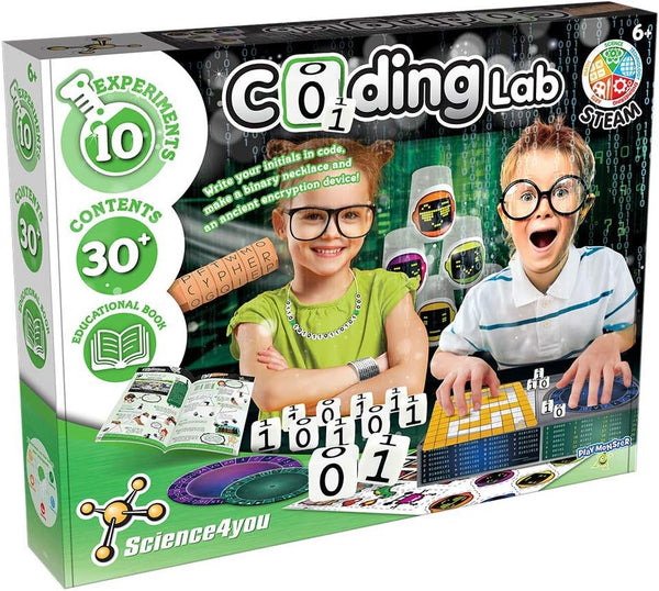 PlayMonster Science4you Coding Lab - 10 Experiments to Learn How to Code for Kids Ages 6+