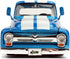 1:24 1956 F-100 Jada Just Trucks Ford Die-cast Car Blue/White Stripes with Tire Rack, Toys for Kids and Adults