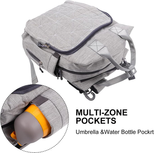 LIFKOME Backpack Outdoor Diaper Bag for Moms Portable Nappy Bag Stylish Design Great Organizer for Essentials