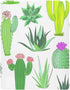 YETTASBIN Cacti Succulents Fitted Crib Sheet for Baby Boys Girls, Extra Soft Breathable