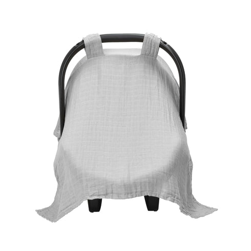 Meracorallo Muslin Baby Car Seat Cover, Lightweight Breathable Soft Infant Carrier Cover