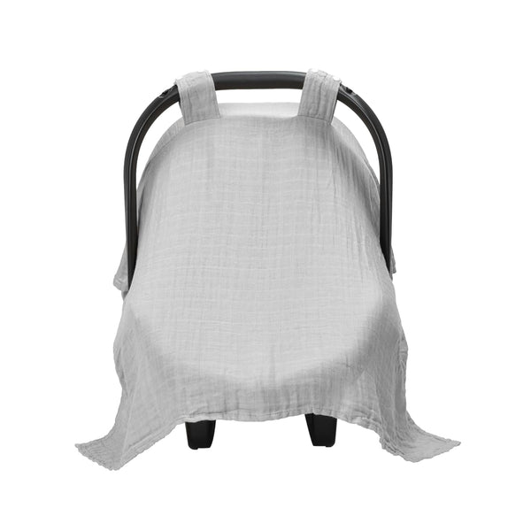Meracorallo Muslin Baby Car Seat Cover, Lightweight Breathable Soft Infant Carrier Cover