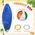 Maitys 12 Pieces Rainbow Beach Ball Decoration - Inflatable Pool Ball with Hanging Rope for Summer Parties