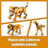 3 1 Set, 14+ (1084 HIGH GODO Creator in Animals Building Owl, Shark, Crocodle, Tiger to Animal Model Toys, Collectible