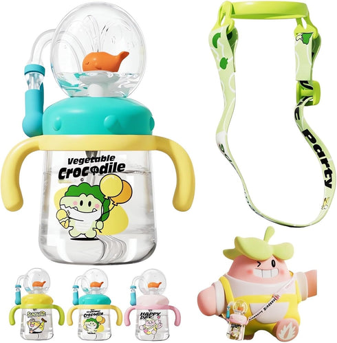 Tictoyo Drinking Cup with Whale Squirt 2025 Kids Weighted Sippy Cups No Spill