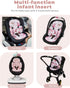 TinlyFinly Newborn Car Seat Insert, Head and Body Support, Reversible Infant Insert Compatible with Baby Carseat