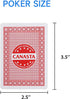 6-Deck Rummy GSE Games & Sports Expert Canasta Cards with Point Values, Includes Canasta and Hand & Foot Game Rules