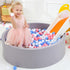 Wilwolfer Foam Ball Pit for Toddlers - Large Baby Ball Pit with Soft Memory Sponge - Indoor Outdoor Baby Playpen
