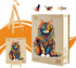 Advanced Maine Cat Wooden Puzzle for Adults, Unique Shape Jigsaw Puzzles, Perfect for Birthday Family (8.3 x 6.6in