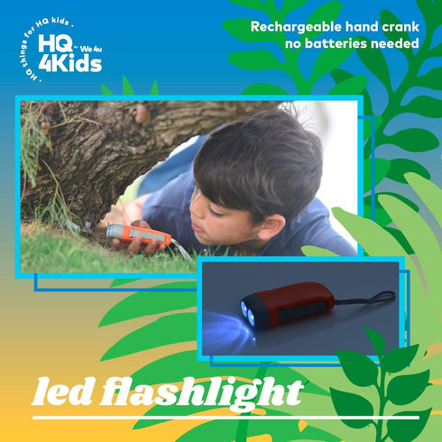 Kids Outdoor Adventure Kit: Binoculars, Compass, Magnifying Glass & Flashlight for Boys & Girls Ages 3-12