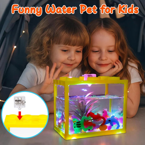 20 &16 4-6 7 8 9 10 Aqua Fairy Water Gel Kit for Kids, Magic Water Elf Toy Kit with Magic Gel Shape Molds-DIY Magic Elf