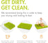 Countertop 13.5 11 2.5 1 Count Boon Lawn Baby Bottle Drying Rack with Antimicrobial Tray - Spring Green - Bottle Rack