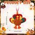 Suhine 24 Pcs Thanksgiving Turkey Toy, Mini Stuffed Animal Bulk for Thanksgiving Party Decor and Birthday Gifts