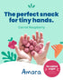 6 Amara Smoothie Melts - Carrot Raspberry - Baby Snacks Made With Fruits and Vegetables - Healthy Toddler Snacks