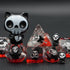 Black Skull Resin Dice Set: Skull Inclusion Polyhedral Dice for D&D Role Playing Games