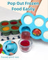 6 3 Baby Food Freezer Tray with Lid, x Ounce Silicone Freezer Molds Storage Container for Homemade Baby Food, Breast