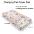 Colorful Sea Animals Baby Changing Pad Covers for Boys & Girls 32''x16'' Ocean Whale Dolphin Turtle Sea Horse Corals Unisex Fitted Changing Pad Sheets Nautical Life Soft Diaper Change Table Mats