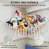 Hammock, Hammock Large Stuffed Animal Net or Boho Macrame Toy with LED Lights, Decorate Room Space Saving Pet Net