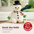 Bearington Big Snowball Snowman Plush, 14 Inch Stuffed Animal, Ideal Christmas Gift for Toddlers, Kids & Teens, Ages