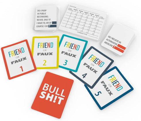 Games Adults Play Friend or Faux: A Game of Ridiculously Revealing Questions