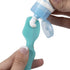 Nuby Diaper Cream Soft Silicone Brush with Suction Base & Travel Case, Mini Size (Aqua)