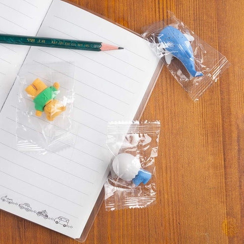 3 otters 50PCS Animal Pencil Erasers, Cute Desk Pets for Kids Classroom, Party Favors for Back to School