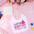 FIONUPI 55 1 22 22 10 Pcs Baby Bibs Decorating Kit Includes Wooden Pink Bow Baby Shower Game Sign DIY White Bibs Bow