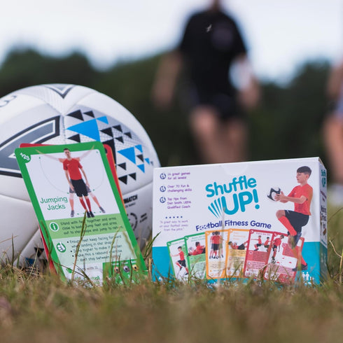 70+ 2 Shuffle Up Soccer Card Games - Fun & Active Skills Cards for Kids, Fitness Cards Develop Fundamentals, Stamina