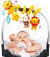 0-3-6-9-12 Tummy (07-Little Jollybaby Crib Stroller Car Seat Toys for Baby Months, Time Hanging Sensory Toys