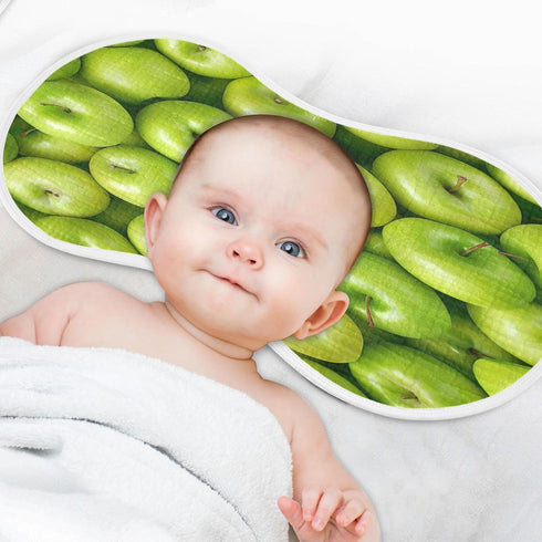 YETTASBIN Fresh Apples Muslin Baby Burp Cloth, Super Soft Absorbent Cotton Burp Rag Baby Bibs Feeding Cloth for Newborn