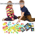 Wooden Face Changing Magic Cube Game - Expression Puzzle Building Blocks for Kids and Adults