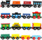 Wondertoys Wooden Train Set 16 PCS Train Toys Magnetic Set Includes Storage