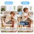 omedecal 4" Toddler Booster Seat for Dining Table Kitchen Chair, Kids Booster Seat with Non-Slip Bottom and Adjustable