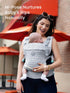 (7-44lbs), Cozy GROWNSY Baby Carrier Newborn to Toddler Ergonomic & Wraps Carrier with One-Click Buckle, Head Support