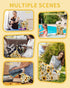 3 Pack, Clothes(Sunflower,Lemon,Stripe),3LN43-B babygoal Wet Dry Bags Waterproof Travel Bags for Swimsuits, Beach