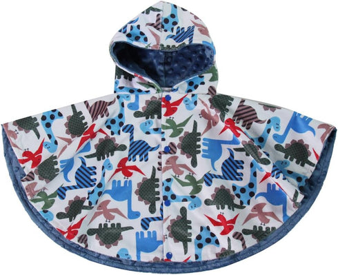 Snuggle Stuffs Baby Boys Car Seat Poncho - Blue Dinosaurs