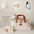 Momy & Me Diaper Caddy Organizer with Handle Portable Baby Organizer and Storage Caddy for Nursery, Car, and Home |