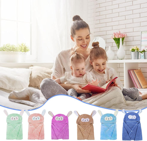 Kids,-2855 INCH Visen Premium Hooded Towel for Large Size Kids Bath Towel,Ultra Soft Hooded Towel Wrap for Boys Girls