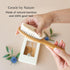 Natural Goat Hair Cradle Cap Brush with Bamboo Handle for Baby Care