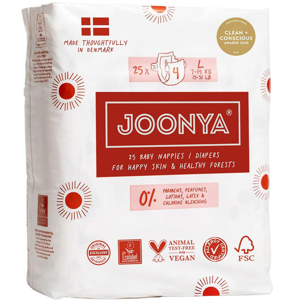 Joonya Baby Diapers, Size 4 L (15-31 lb) - 1 Bag of