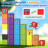 3 4 5 1-10, 3-5 4-8 Magnetic Blocks World Building Blocks Edition, STEM Educational Montessori Sensory Learning