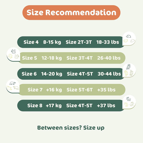 4, 2T3T (1833 lbs), 22 Count Naty FreeMovers Pull Up Training Pants for Sensitive Skin | Hypoallergenic Potty Training